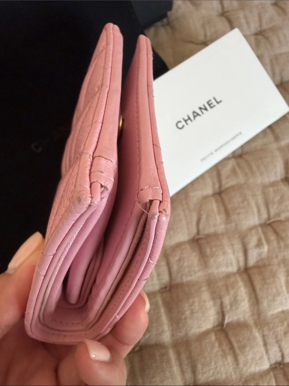 CHANEL compact wallet